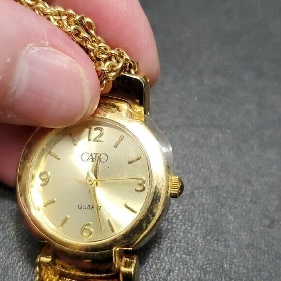 Cato gold tone quartz watch main image 6